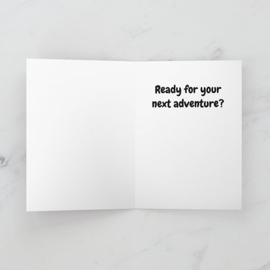 Funny Wizard Afstuderen Kaart (Binnen)