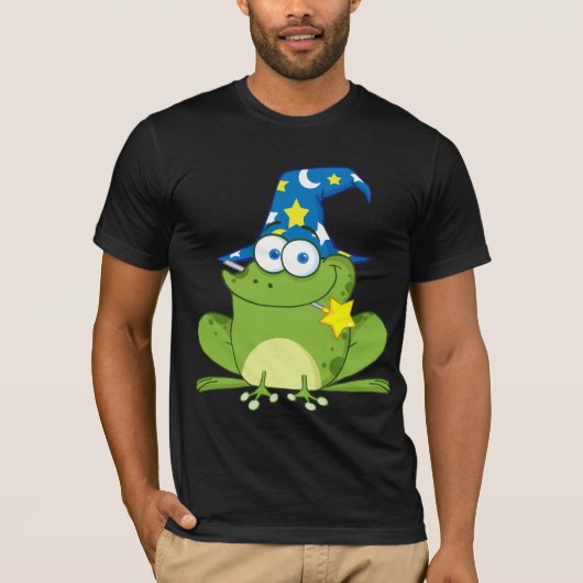 Funny Wizard Frog T-shirt (Voorkant)