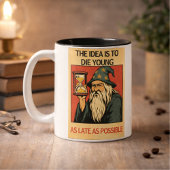 Funny Wizard Quote Tweekleurige Koffiemok