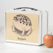 Funny woestijn regen kikker cartoon illustratie (In situ)