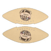 Funny woestijn regen kikker cartoon illustratie american football (Panelen)