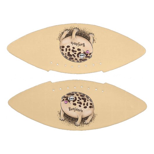 Funny woestijn regen kikker cartoon illustratie american football (Panelen)