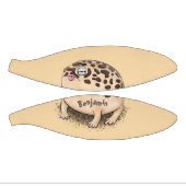 Funny woestijn regen kikker cartoon illustratie basketbal (Panelen)