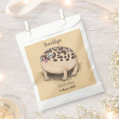 Funny woestijn regen kikker cartoon illustratie bedankzakje (Geknipt)