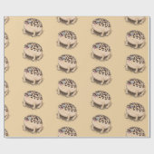 Funny woestijn regen kikker cartoon illustratie cadeaupapier (Vlak)