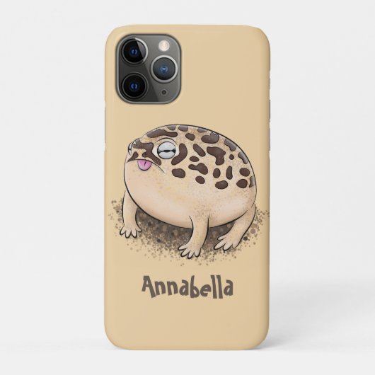 Funny woestijn regen kikker cartoon illustratie Case-Mate iPhone case (Achterkant)
