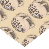 Funny woestijn regen kikker cartoon illustratie korte tafelloper (Hoek)