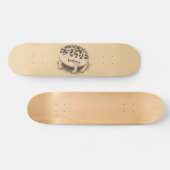 Funny woestijn regen kikker cartoon illustratie persoonlijk skateboard (Horizontaal)