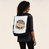 Funny woestijn regen kikker cartoon illustratie rugtassen (Gedragen)