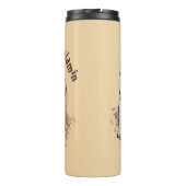 Funny woestijn regen kikker cartoon illustratie thermosbeker (Achterkant)