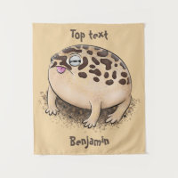 Funny woestijn regen kikker cartoon illustratie
