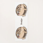 Funny woestijn regen kikker cartoon illustratie yogamat (Achterkant)