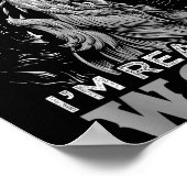 Funny Wolf Design Human Costume I'm A Wolf Poster (Hoek)