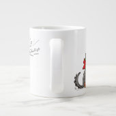 Funny Wolf Happy Howlidays Holiday Grote Koffiekop (Achterkant)