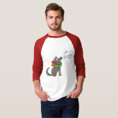 Funny Wolf Happy Howlidays Holiday T-shirt (Voorkant volledig)