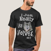 Funny Wolf Lover Design T-shirt (Voorkant)