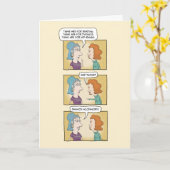 Funny Woman met veel paren bril van de afgelopen d Kaart (Gele Bloem)