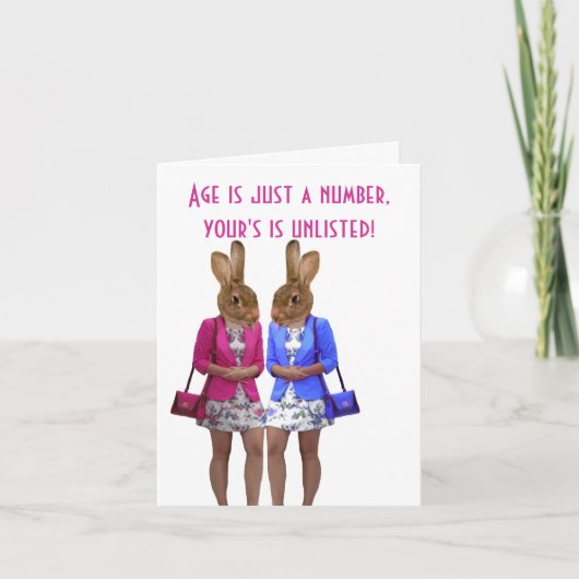 Funny womans age saying birthday card kaart (Voorkant)