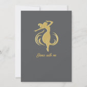 Funny Woman's Gold Midlife Nog steeds Hot 50e Verj Kaart (Achterkant)