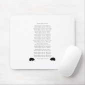 Funny Wombat Poem - Wombat dingbat cricket bat. Muismat (Met muis)