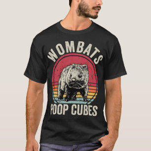 Funny Wombats Poop Cubes T-shirt