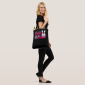 Funny Women Bowling Team Dolls met ballen Tote Bag (Op model)