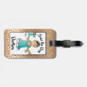 Funny Women Cruise Vacation Address Bagagelabel (Achterkant horizontaal)