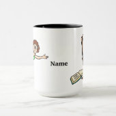 Funny Women Yoga Mok (Midden)