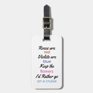 Funny Women's Cruise Bagagelabel