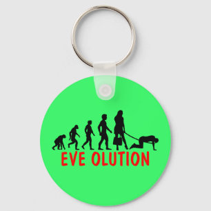 Funny women's evolutie sleutelhanger