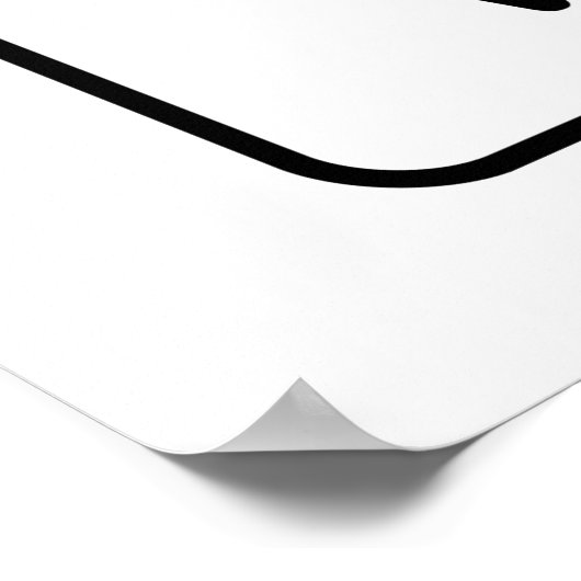 Funny Women's Restroom Sign Poster (Hoek)