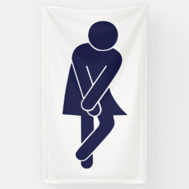 Funny Women's Restroom Sign Spandoek