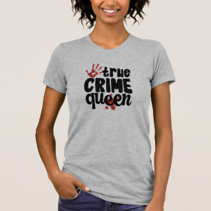 Funny Women's True Crime Queen Detective T-Shirt