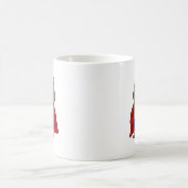 Funny Wonder Wombat Superheld Cartoon Art Koffiemok (Center)