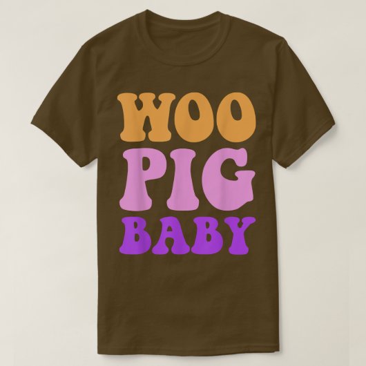 Funny Woo Pig Baby Apparel T-shirt (Design voorkant)