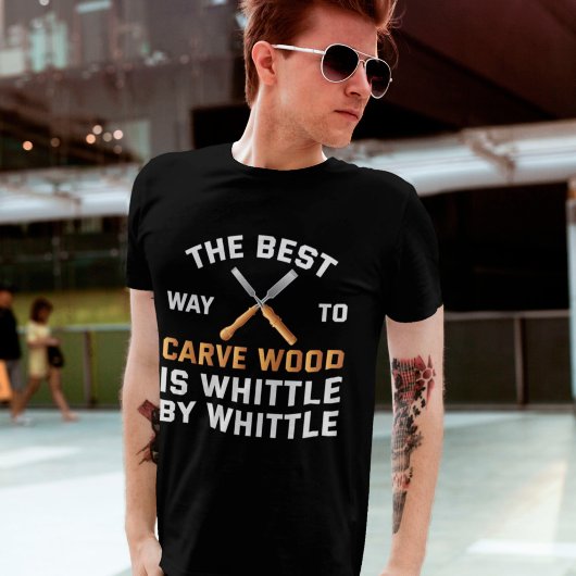 Funny Wood Carving Whittling Tools Woodworking T-shirt