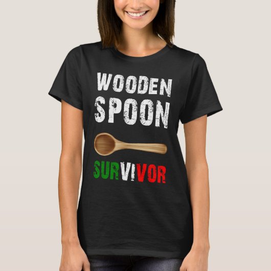 Funny Wooden Spoon Survivor Awesome T-shirt (Voorkant)