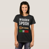 Funny Wooden Spoon Survivor Awesome T-shirt (Voorkant volledig)