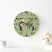 Funny Woodrouting Cartoon Clock met Notulen Grote Klok (Huis)