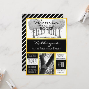 Funny Woodsy Woman Getaway Kaart