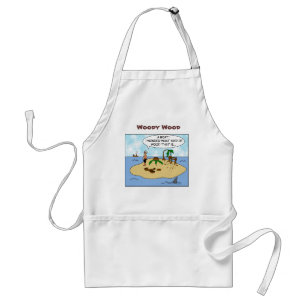 Funny Woodturner Cartoon Gepersonaliseerde Apron Standaard Schort