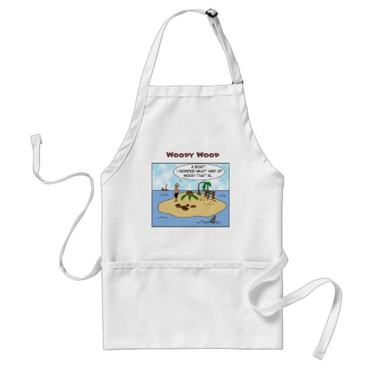 Funny Woodturner Cartoon Gepersonaliseerde Apron Standaard Schort (Voorkant)