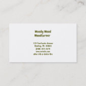 Funny Woodturner Cartoon Lathe Dit is hoe ik Roll Visitekaartje (Achterkant)