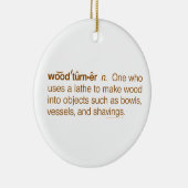 Funny Woodturner Definition Woodkeerkerst Keramisch Ornament (Rechts)
