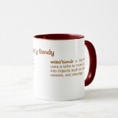 Funny Woodturner Definition Woodturn Custom Mok (Voorkant rechts)