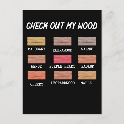 Funny Woodwerker Witty Carpenter Craftsman Briefkaart (Voorkant)