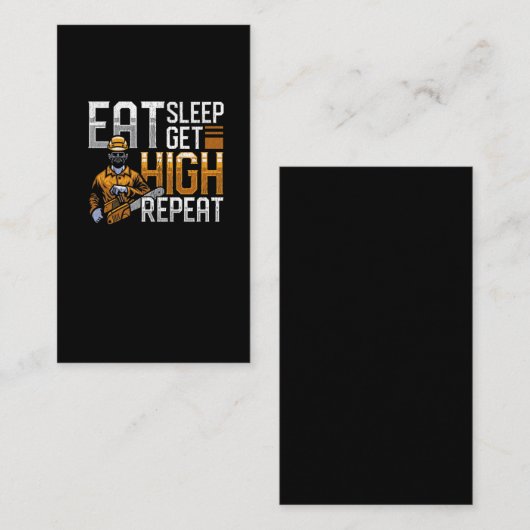 Funny Woodworker Quote Forest Arborist Humor Visitekaartje (Voorkant / Achterkant)