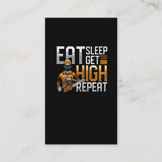 Funny Woodworker Quote Forest Arborist Humor Visitekaartje (Voorkant)