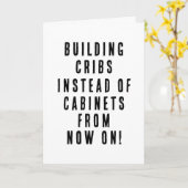 Funny Woodworker Zwangerschap Aankondiging Gezegde (Gele Bloem)