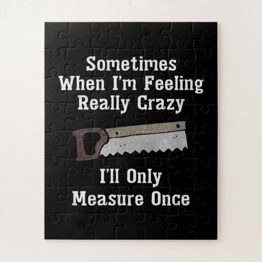 Funny Woodworkers Carpenter Gift Legpuzzel (Verticaal)